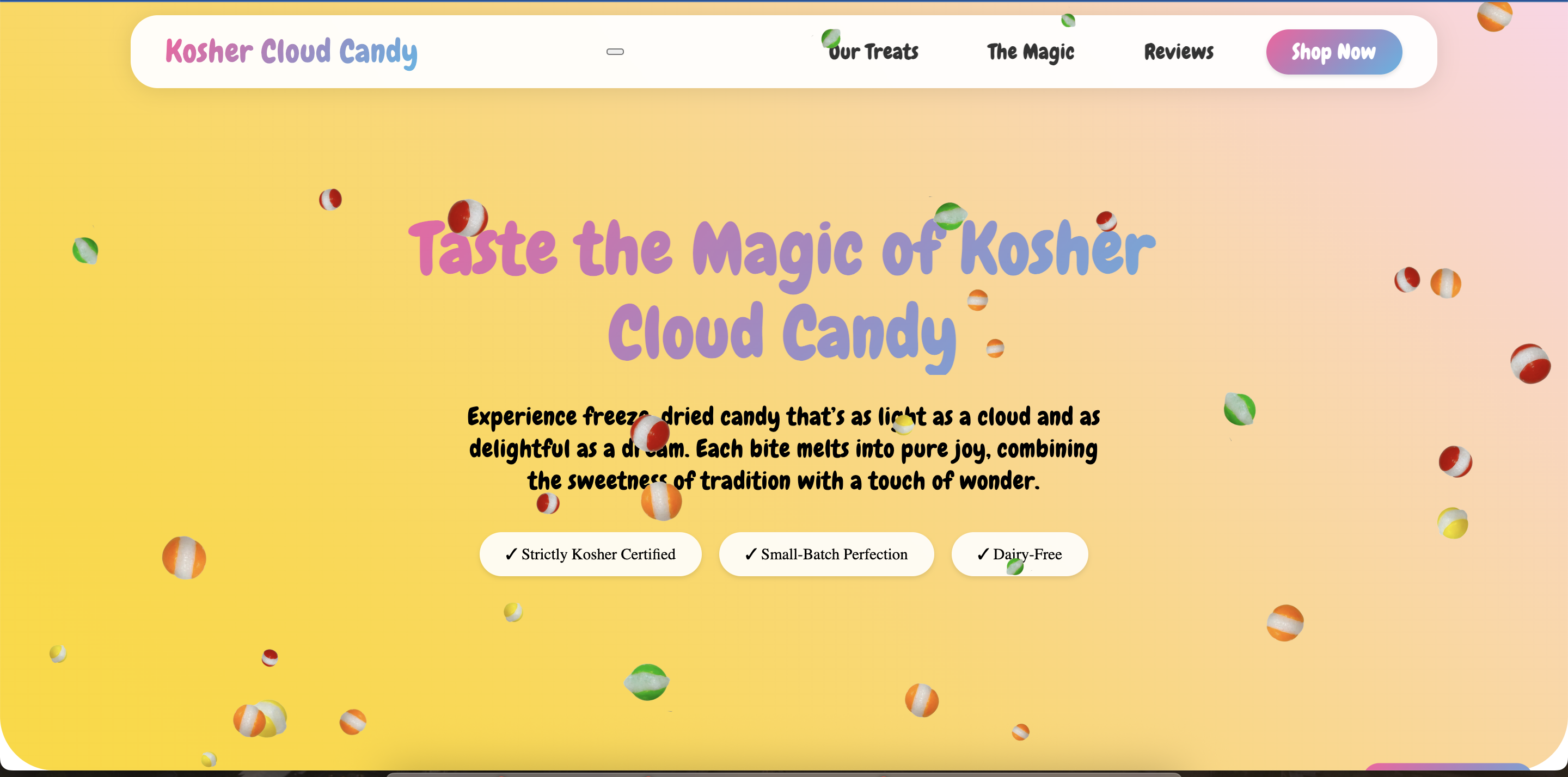 Kosher Cloud Candy Website